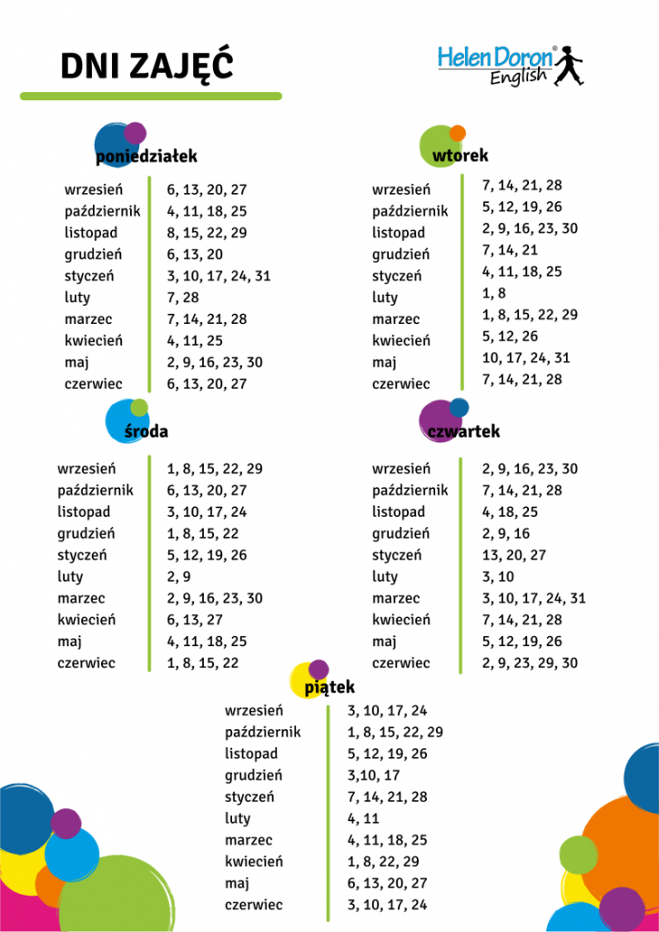 Harmonogram2 - Helen Doron