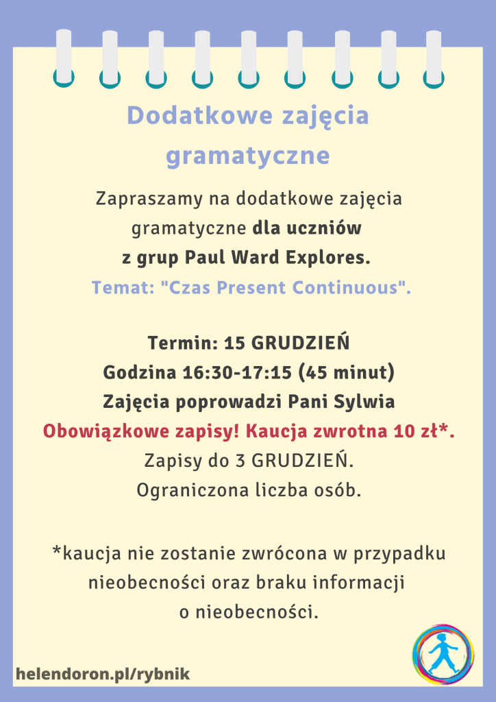 Regulamin odrabiania zajec 5