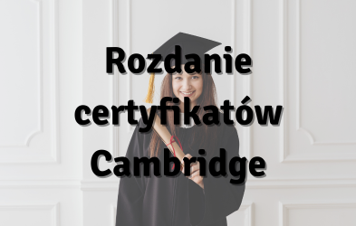 Rozdanie certyfikatów Cambridge w Helen Doron Konin