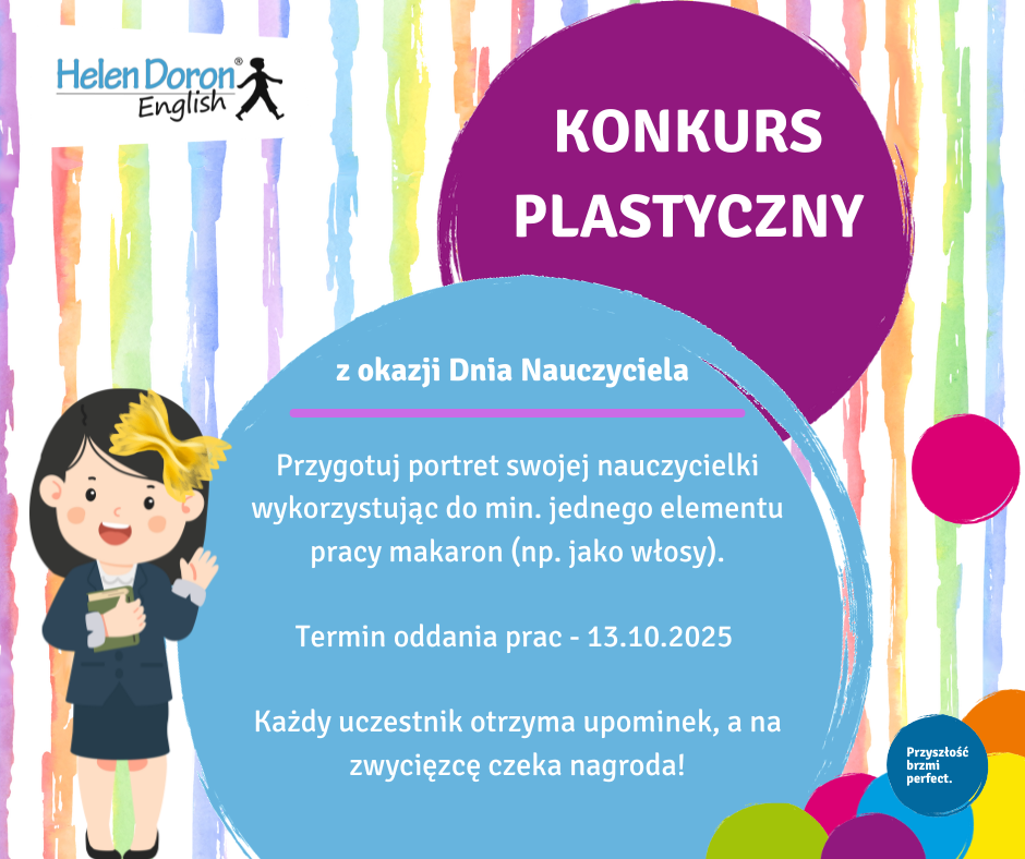 plakat na konkurs dzien nauczyciela - Helen Doron English