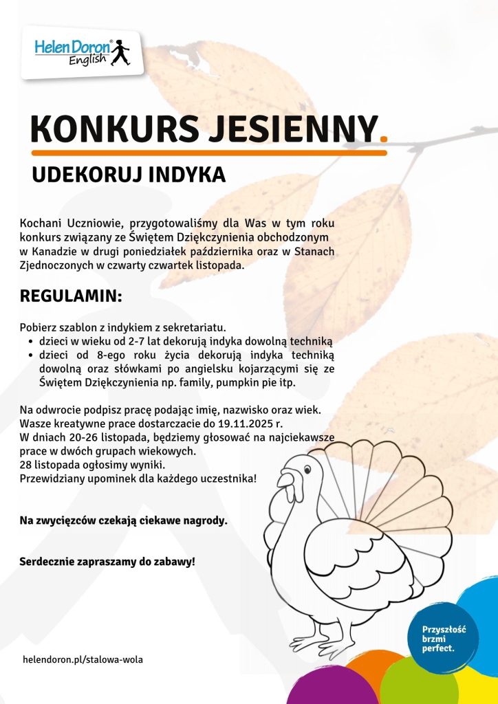 Konkurs jesienny foto wideo 2024 3 - Helen Doron English