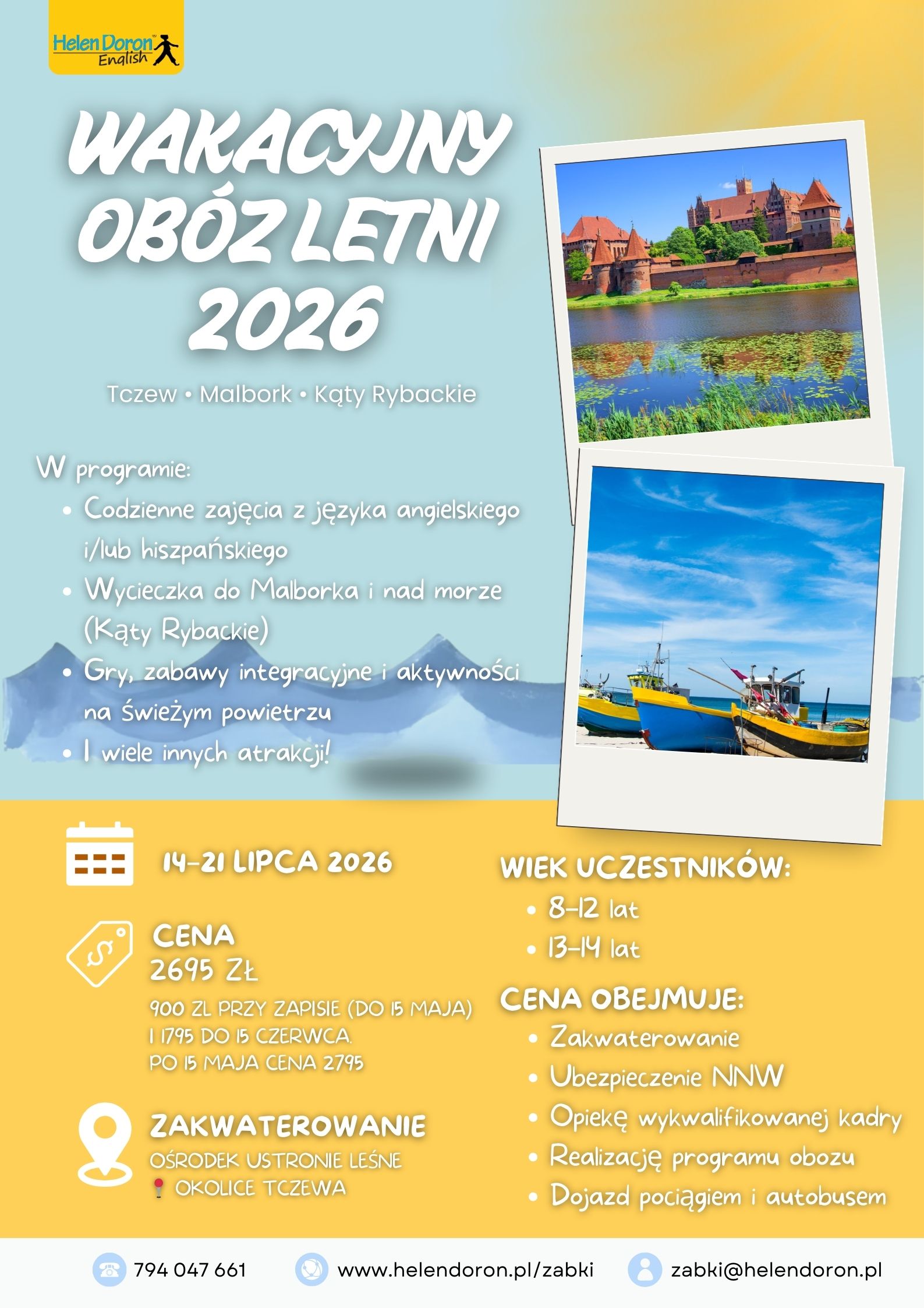 Wakacyjny Obóz Letni z Helen Doron z Ząbek
