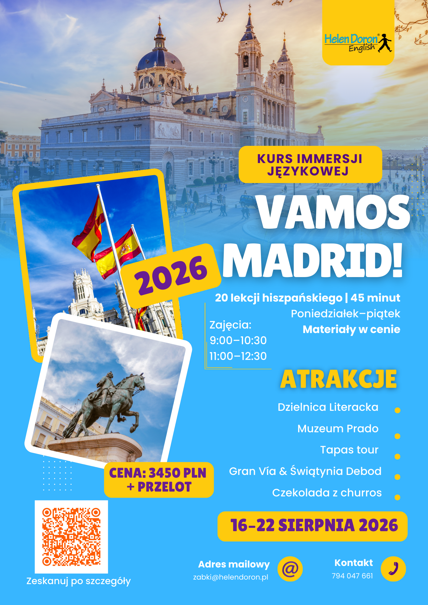 Wyjazd do Madrytu z Helen Doron Ząbki