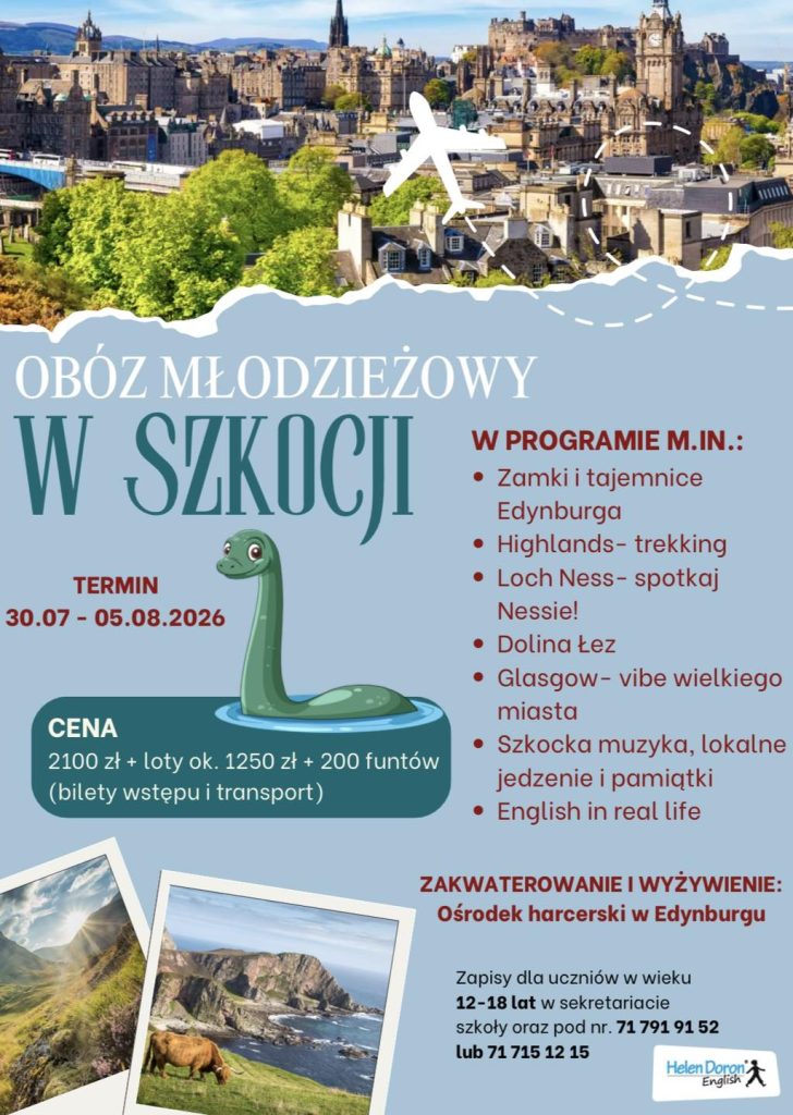 Szkocja plakat 1 - Helen Doron English