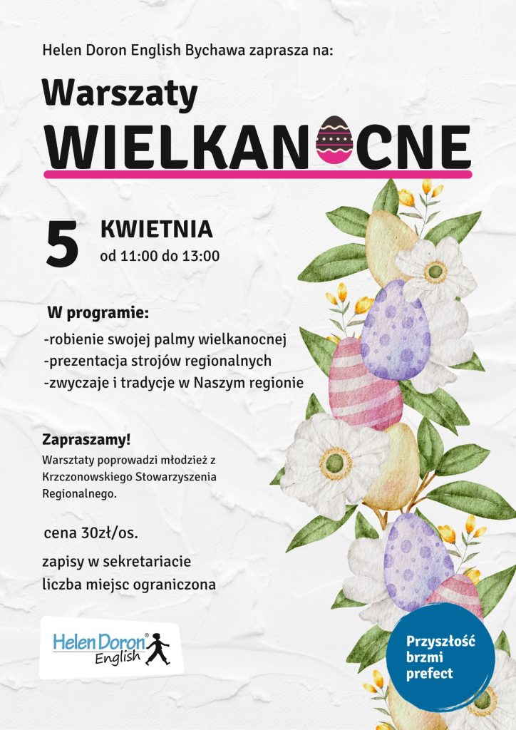 Easter WARSZTATY – plakat3 - Helen Doron English