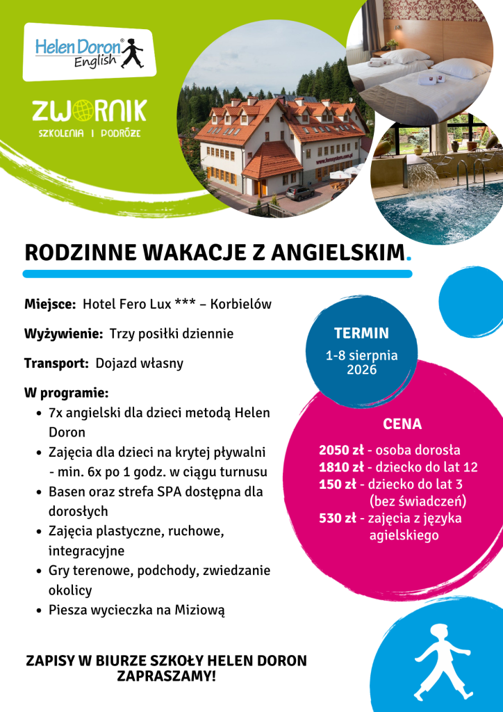 Plakat wakacje 2026 1 - Helen Doron English