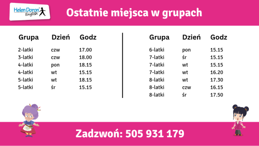 Ostatnie miejsca w szkole angielskiego w Tychach